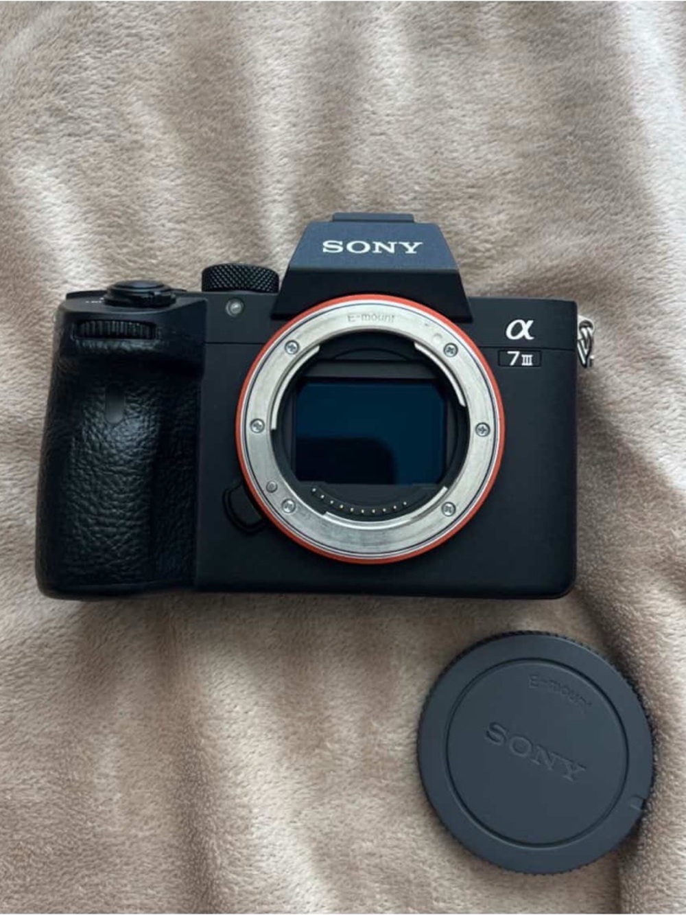 Sony Alpha a7 III Mirrorless Camera Body - Black with Red Mount Ring Accent